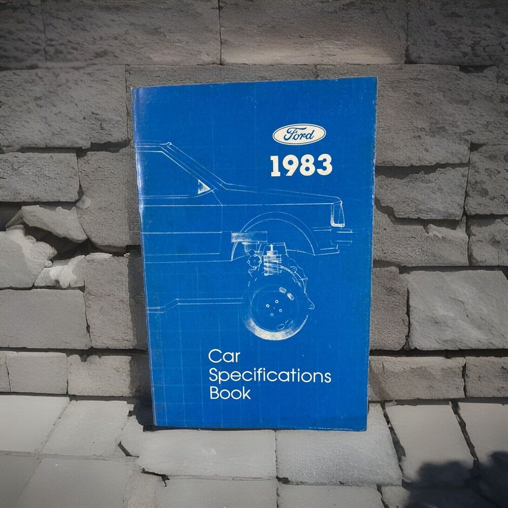 Ford 1983 Car Specifications Book Vintage Manual 335 Pages USA Automotive Guide